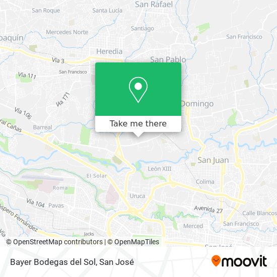 Mapa de Bayer Bodegas del Sol