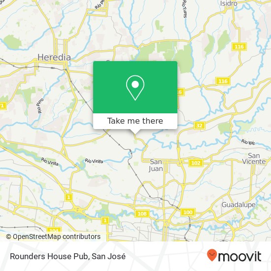 Mapa de Rounders House Pub