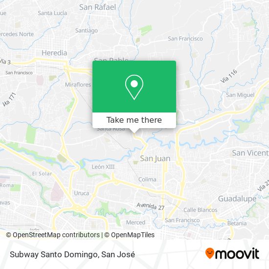 Subway Santo Domingo map