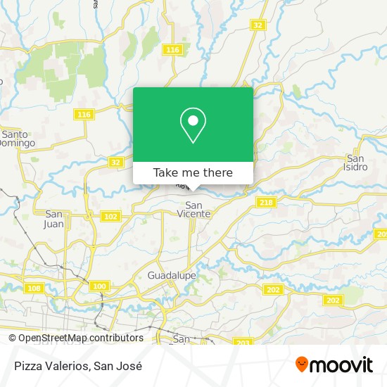 Pizza Valerios map
