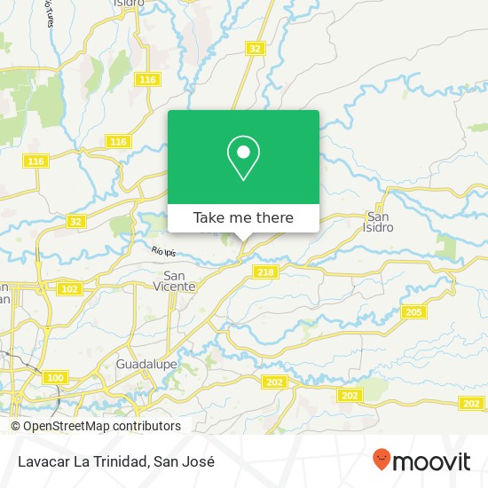 Lavacar La Trinidad map