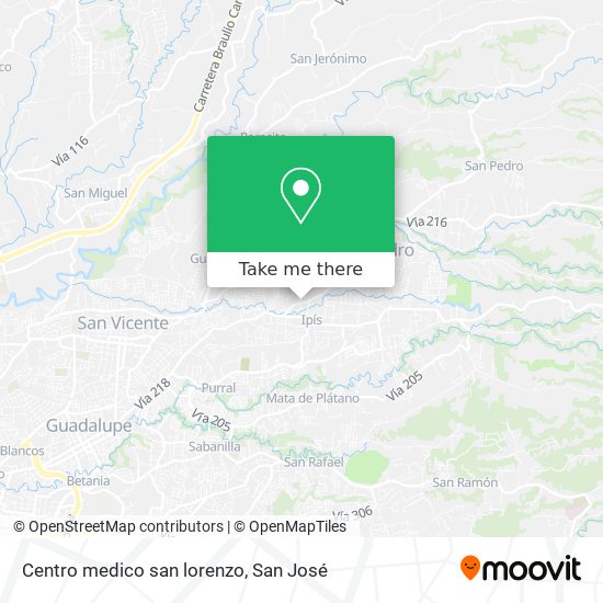 Centro medico san lorenzo map