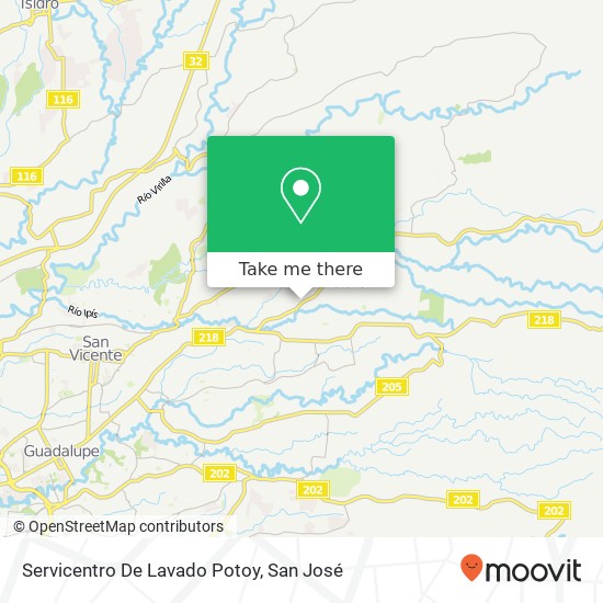 Servicentro De Lavado Potoy map