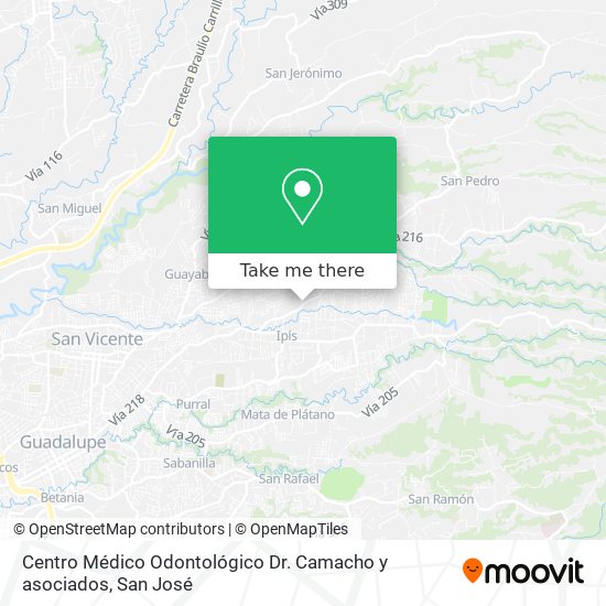 Centro Médico Odontológico Dr. Camacho y asociados map