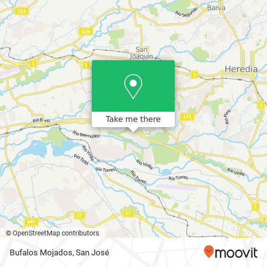 Bufalos Mojados map