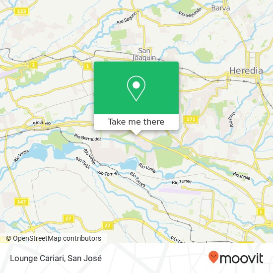 Lounge Cariari map