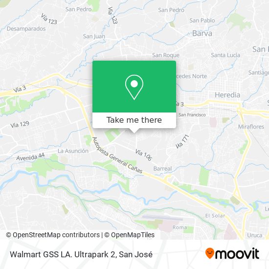 Walmart GSS LA. Ultrapark 2 map