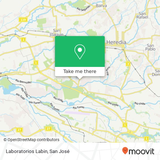 Laboratorios Labin map