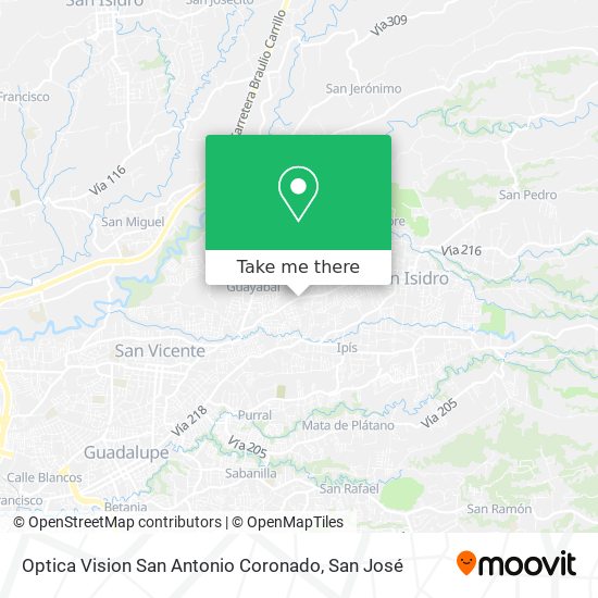 Optica Vision San Antonio Coronado map