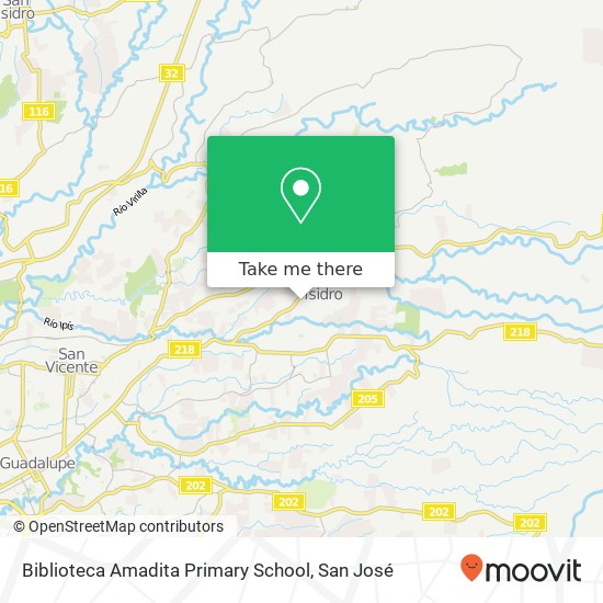 Biblioteca Amadita Primary School map