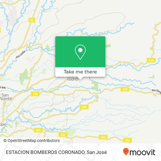 ESTACION BOMBEROS CORONADO map