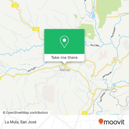 La Mula map