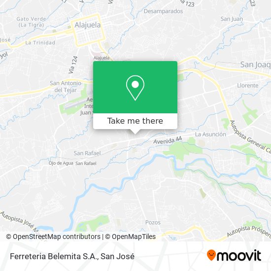 Ferreteria Belemita S.A. map
