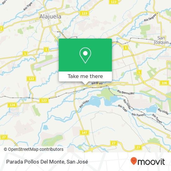 Parada Pollos Del Monte map