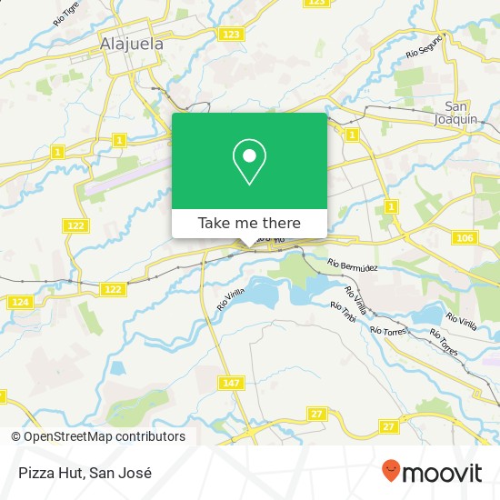 Pizza Hut map