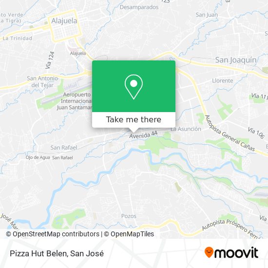 Pizza Hut Belen map