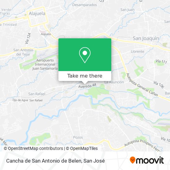 Cancha de San Antonio de Belen map