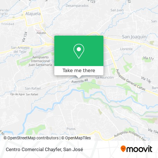 Mapa de Centro Comercial Chayfer