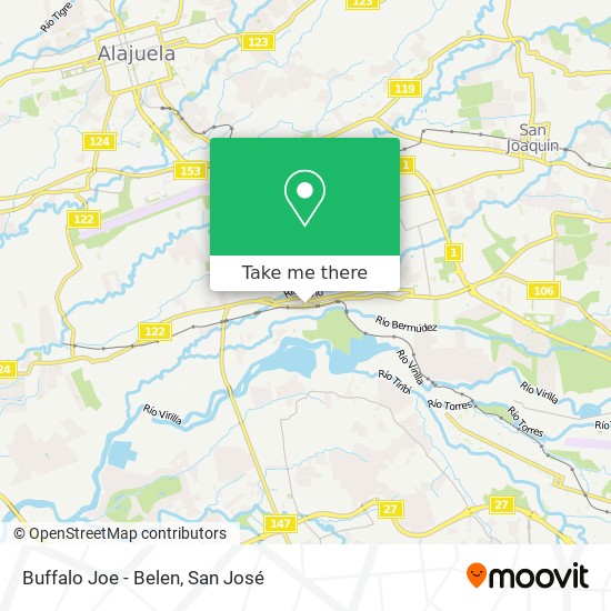 Buffalo Joe - Belen map