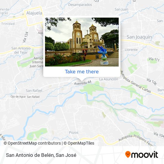 San Antonio de Belén map