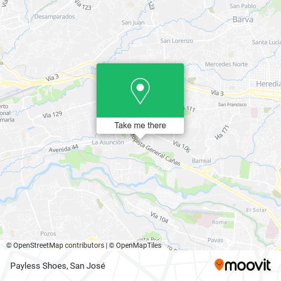 Payless Shoes map