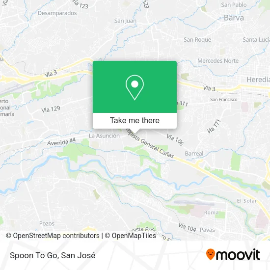Spoon To Go map