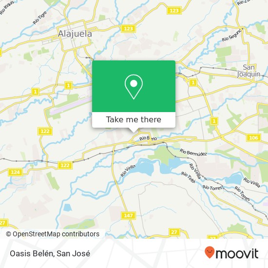 Oasis Belén map