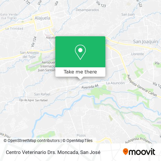 Mapa de Centro Veterinario Drs. Moncada