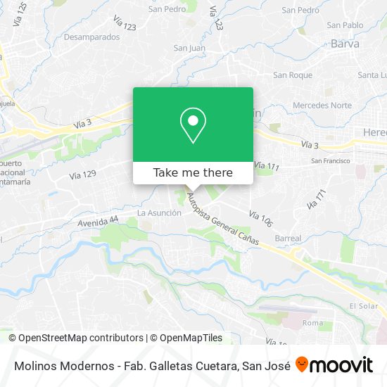 Molinos Modernos - Fab. Galletas Cuetara map