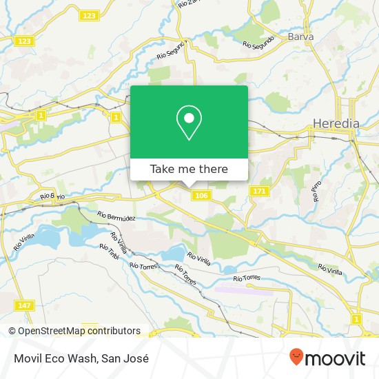 Movil Eco Wash map