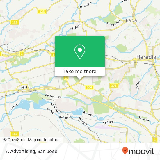 A Advertising map