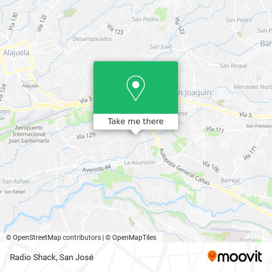 Mapa de Radio Shack