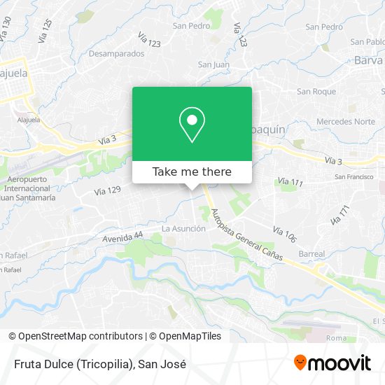 Fruta Dulce (Tricopilia) map