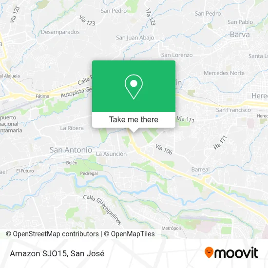 Amazon SJO15 map