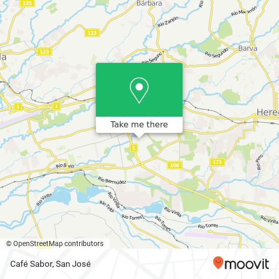 Café Sabor map