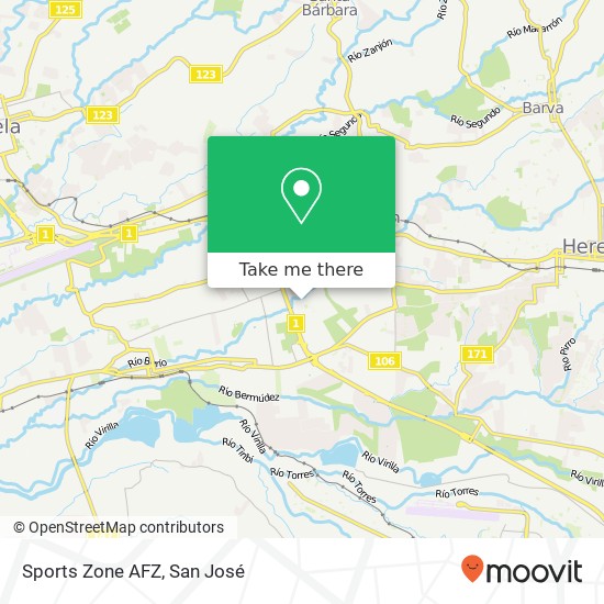Sports Zone AFZ map