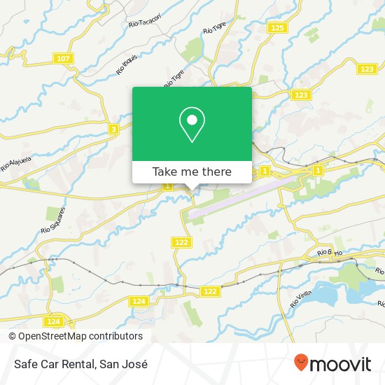 Safe Car Rental map