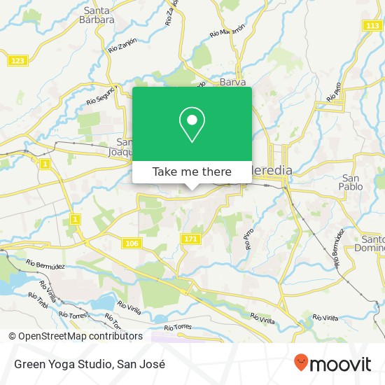 Green Yoga Studio map