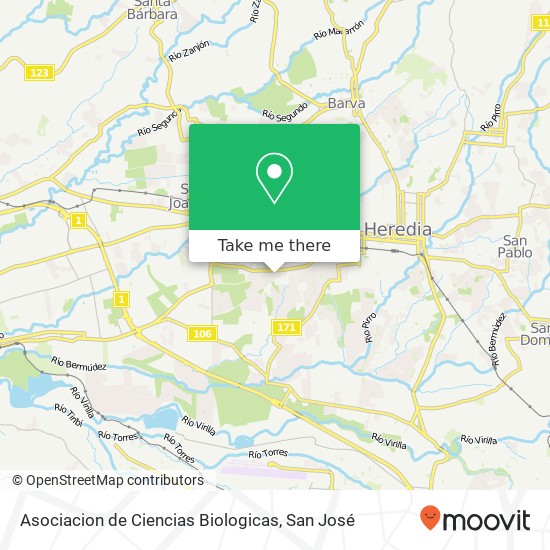 Asociacion de Ciencias Biologicas map