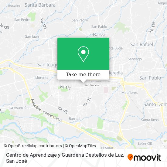 Centro de Aprendizaje y Guarderia Destellos de Luz map