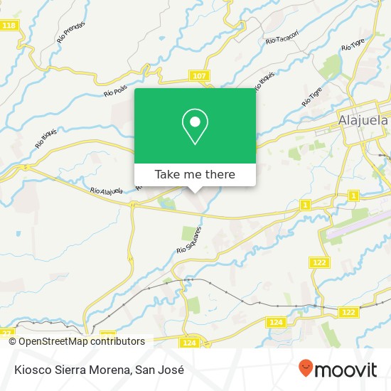 Kiosco Sierra Morena map