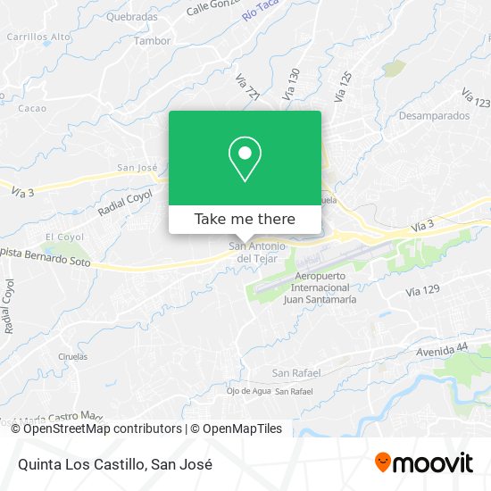 Quinta Los Castillo map