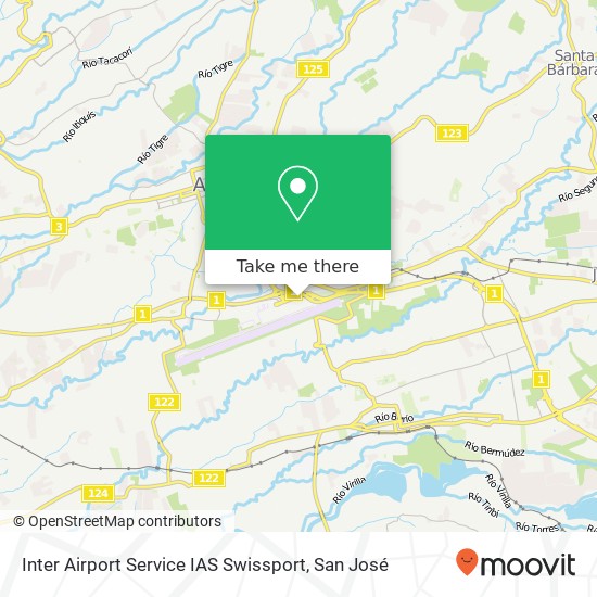 Inter Airport Service IAS Swissport map