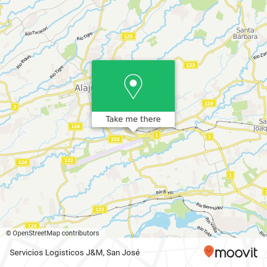 Servicios Logisticos J&M map