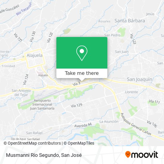 Musmanni Río Segundo map