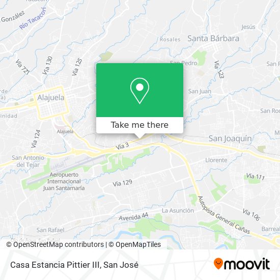Casa Estancia Pittier III map