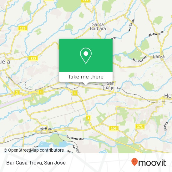 Bar Casa Trova map