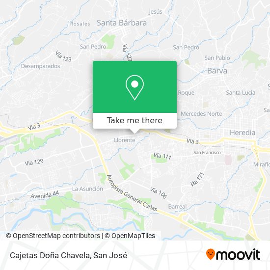 Cajetas Doña Chavela map