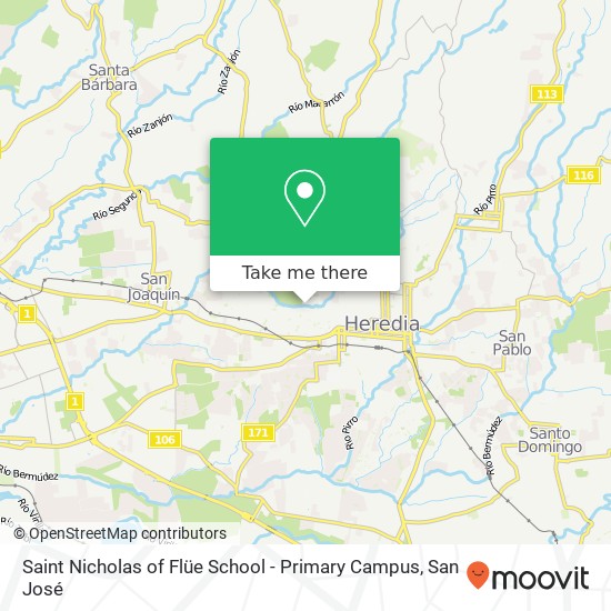 Saint Nicholas of Flüe School - Primary Campus map