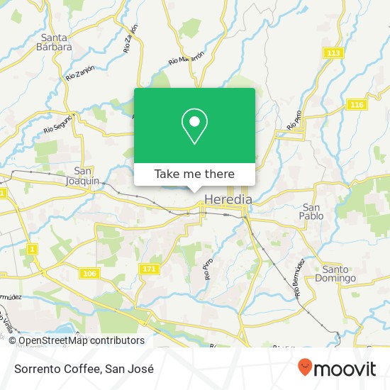 Sorrento Coffee map